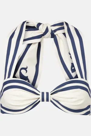 ALÉMAIS Marine striped cotton bra top