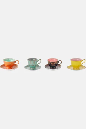 POLSPOTTEN Grandpa set of 4 teacups and saucers