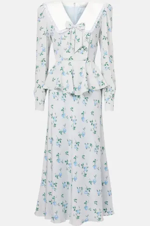 Alessandra Rich Silk satin maxi dress
