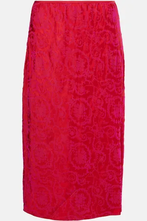 DRIES VAN NOTEN Printed pencil skirt
