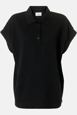 Saint Laurent Cassandre cotton-blend piquÃ© polo shirt