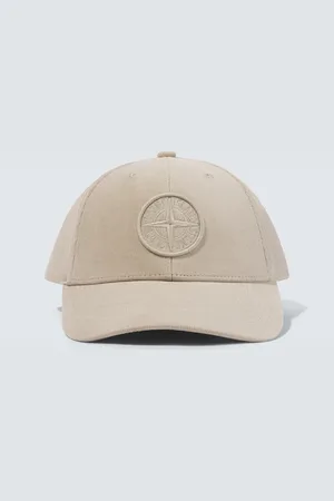 Stone Island Compass embroidered corduroy baseball cap