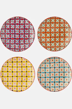 POLSPOTTEN Hippy set of 4 side plates