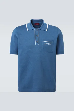 Gucci Silk and cotton polo shirt