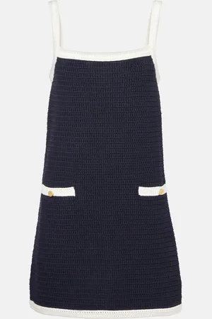 Gucci Knitted cotton-blend minidress