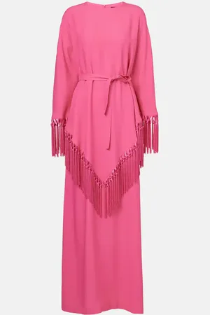 ‎Taller Marmo‎ Fringed crÃªpe cady kaftan