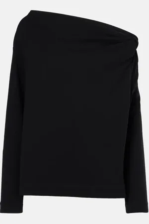 DRIES VAN NOTEN Gathered cotton jersey top