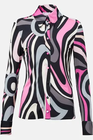 Puccini Marmo jersey satin shirt