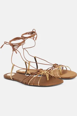 Saint Laurent Babylone Cassandre leather sandals