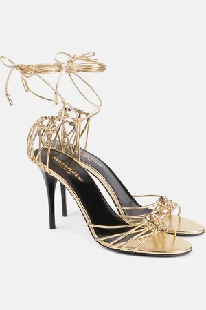 Saint Laurent Babylone 90 leather sandals