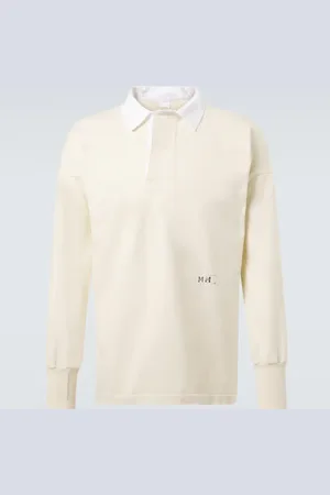 Maison Margiela Logo cotton jersey polo shirt
