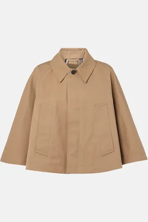 Burberry Cropped gabardine cape