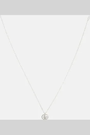Gucci GG Marmont sterling silver pendant necklace