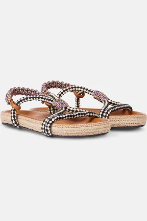 Isabel Marant Waltee leather-trimmed espadrilles