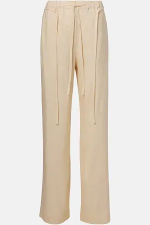 Proenza Schouler White Label Magnus linen-blend straight pants