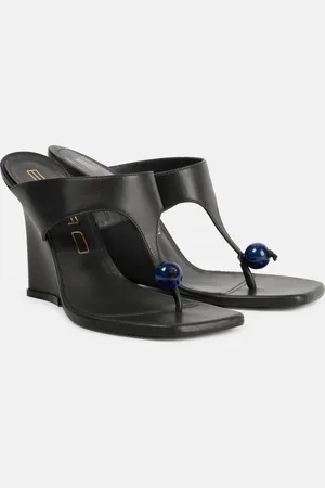 Etro 90 leather wedge sandals