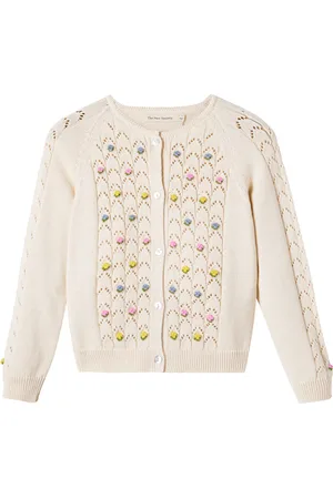 The New Society Canea embroidered cotton cardigan
