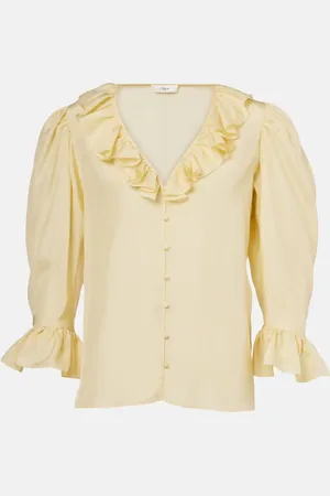 Chloé Ruffled silk habutai blouse