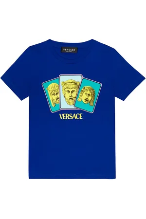 VERSACE Printed cotton jersey T-shirt