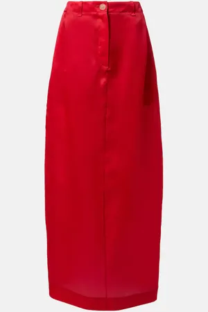 Khaite Lucian silk organza maxi skirt