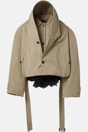 Balenciaga Deconstructed cotton twill trench coat