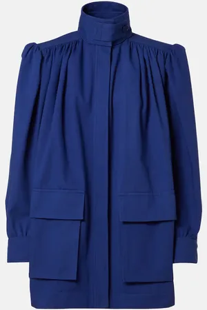 Chloé Gathered cotton canvas jacket
