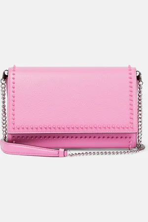 Christian Louboutin Paloma embellished leather clutch