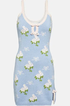 LOVESHACKFANCY Lopez knit minidress
