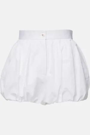 Dolce & Gabbana High-rise cotton poplin shorts