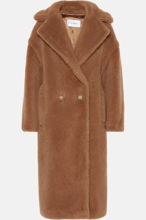 Max Mara Teddy Bear camel hair and silk coat
