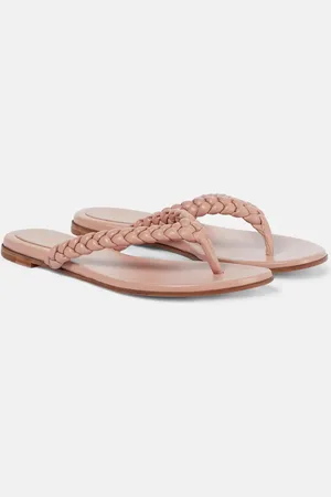 Gianvito Rossi Tropea leather thong sandals