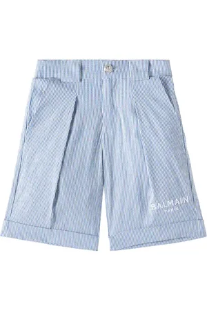 Balmain Logo cotton-blend Bermuda shorts