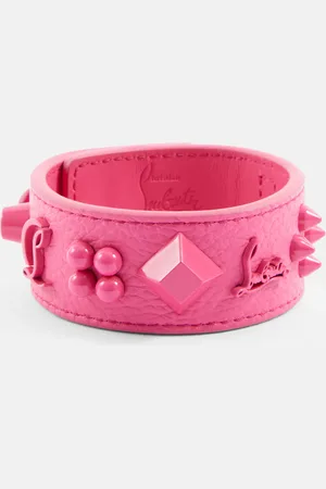 Christian Louboutin Paloma embellished leather bracelet