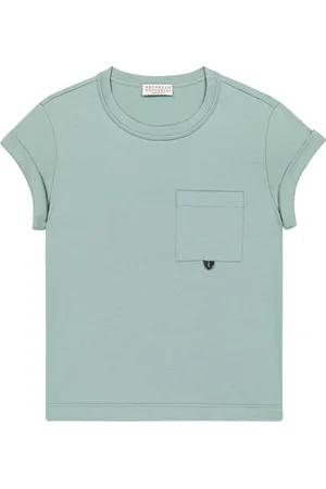 Brunello Cucinelli Embellished cotton jersey T-shirt