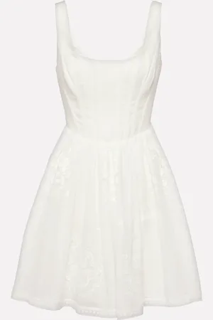 ZIMMERMANN Alight bustier ramie minidress