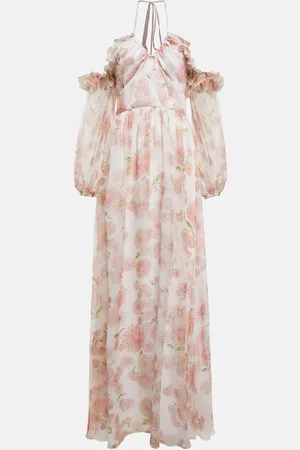 Giambattista Valli Off-the-shoulder floral silk gown