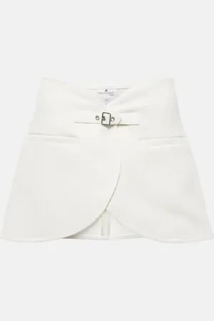 Courrèges Ellipse twill miniskirt