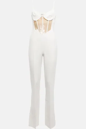 DAVID KOMA Sequined cutout cady jumpsuit