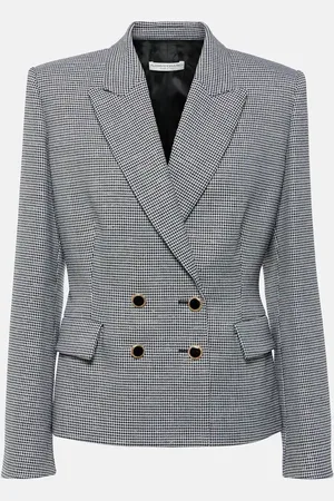 Alessandra Rich Houndstooth wool-blend jacket