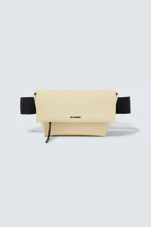 Jil Sander Leather-trimmed canvas belt bag
