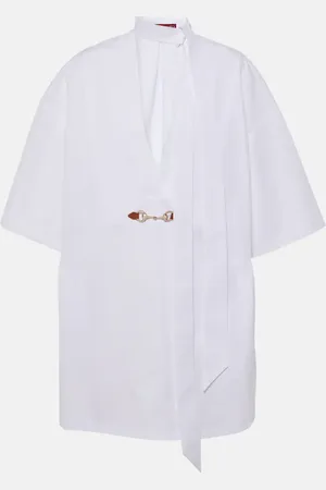 Gucci Horsebit cotton popeline minidress