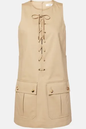 Chloé Cotton satin minidress
