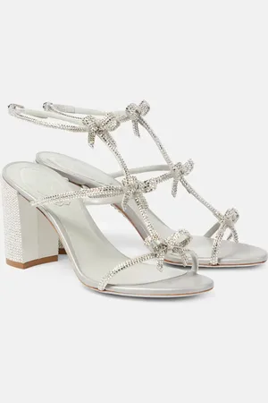RENE CAOVILLA Caterina bow-detail embellished sandals