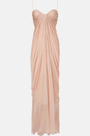MARIA LUCIA HOHAN Victoria gathered silk gown