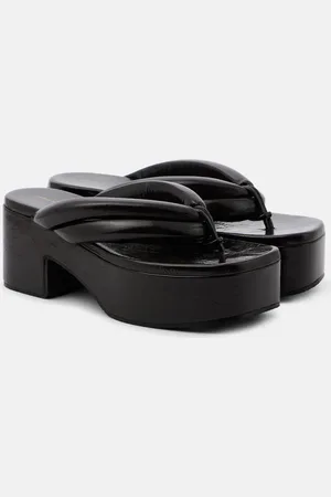 DRIES VAN NOTEN Leather platform sandals
