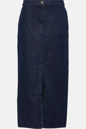 MAGDA BUTRYM Low-rise denim maxi skirt