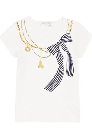 MONNALISA Printed cotton-blend T-shirt