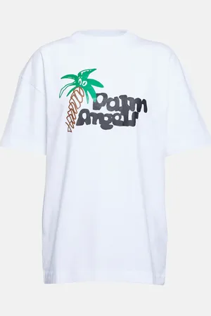Palm Angels Logo printed cotton T-shirt