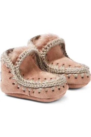 Mou Baby shearling-lined suede booties
