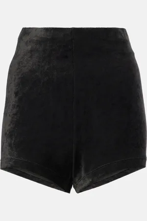 Rick Owens Lilies Dirt velvet jersey shorts